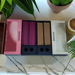 Multicolored incense sticks packet