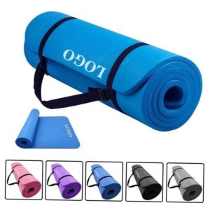 Blue yoga mat