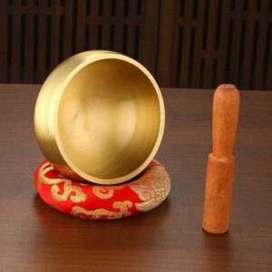 Brass singing bowl set